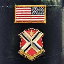 Ever Forward - 116th Infantry Regiment, Virginia Army National Guard - Custom Patch Sewn on KO Fightgear Heavy Bag