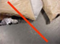 Detail of competitor's sand bags - part 1