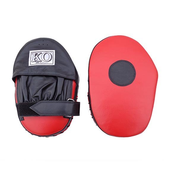 Focus Pads/Mitts Red and Black - Detail - Multiple Angles - Front, Back, Top, Bottom, Side