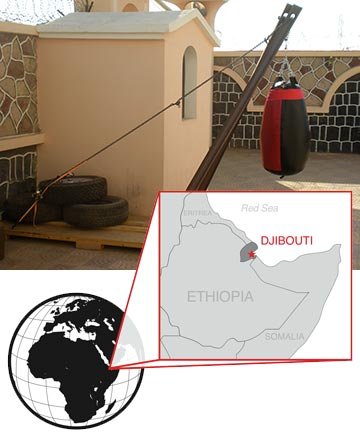Tear Drop Heavy Bag in Djibouti, on the Horn of Africa