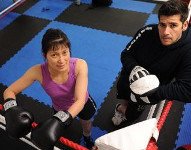 Gwen and KO Sparring Boxing Gloves