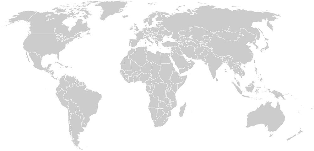 Worldwide International Shipping Map